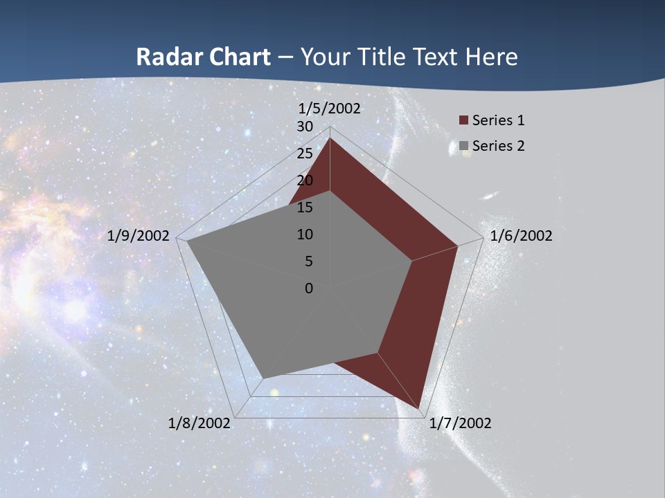 A Woman's Profile With Stars In The Background PowerPoint Template