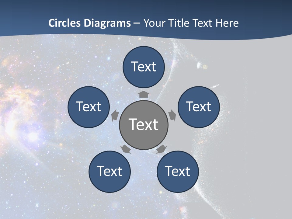 A Woman's Profile With Stars In The Background PowerPoint Template