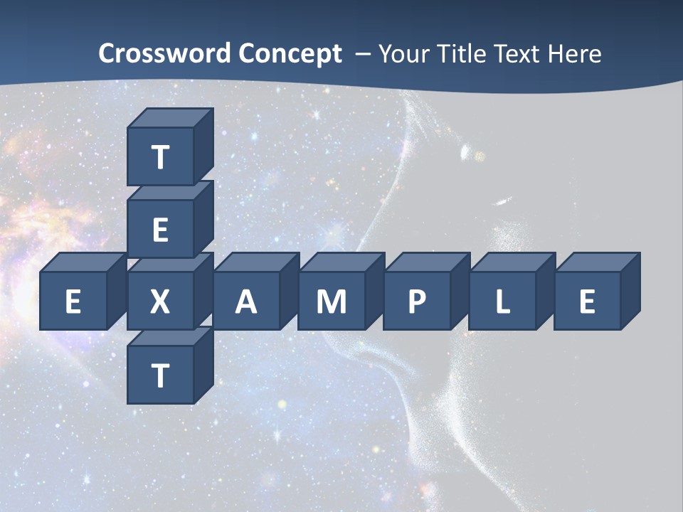 A Woman's Profile With Stars In The Background PowerPoint Template