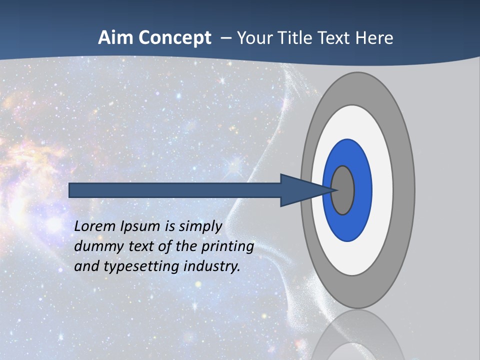 A Woman's Profile With Stars In The Background PowerPoint Template