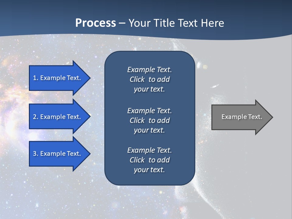 A Woman's Profile With Stars In The Background PowerPoint Template