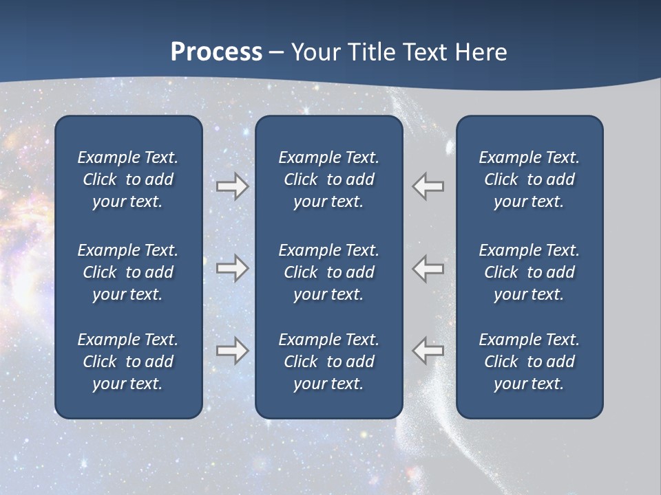 A Woman's Profile With Stars In The Background PowerPoint Template