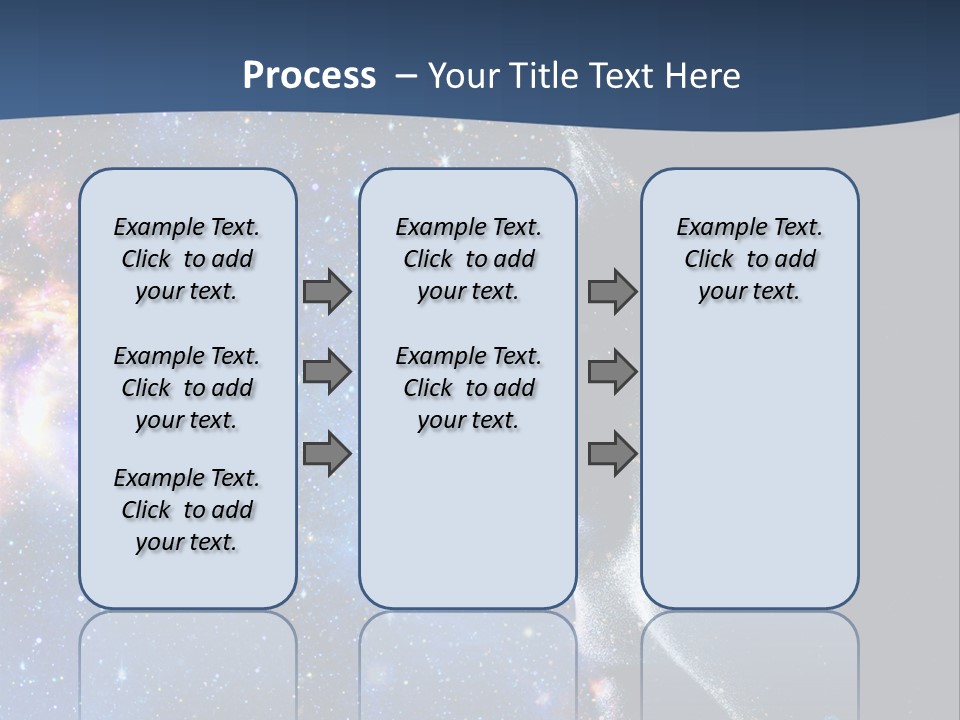 A Woman's Profile With Stars In The Background PowerPoint Template