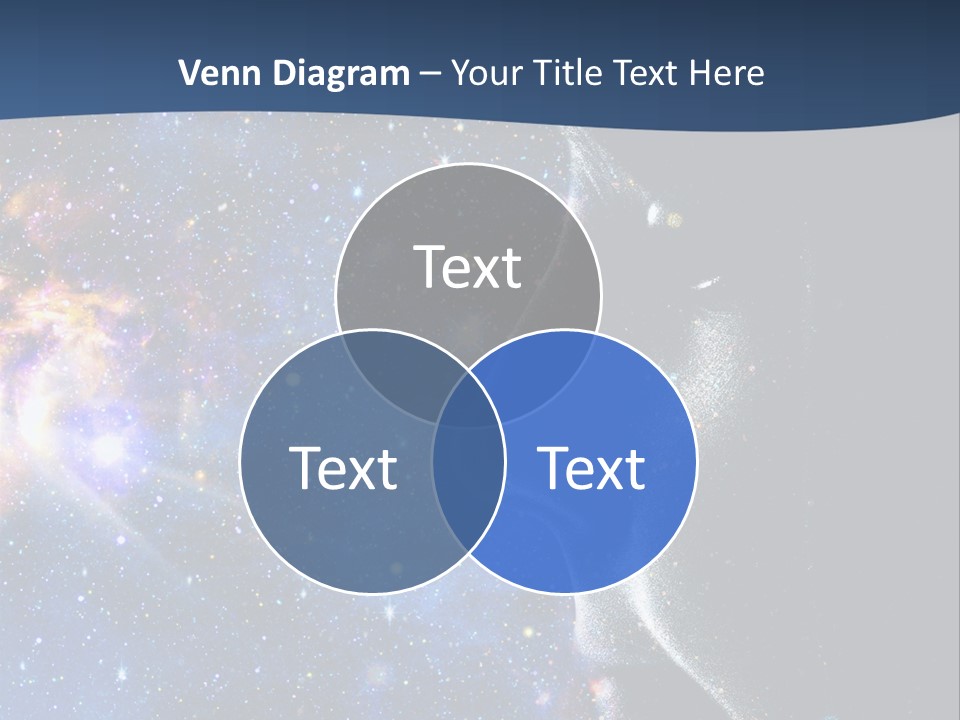 A Woman's Profile With Stars In The Background PowerPoint Template