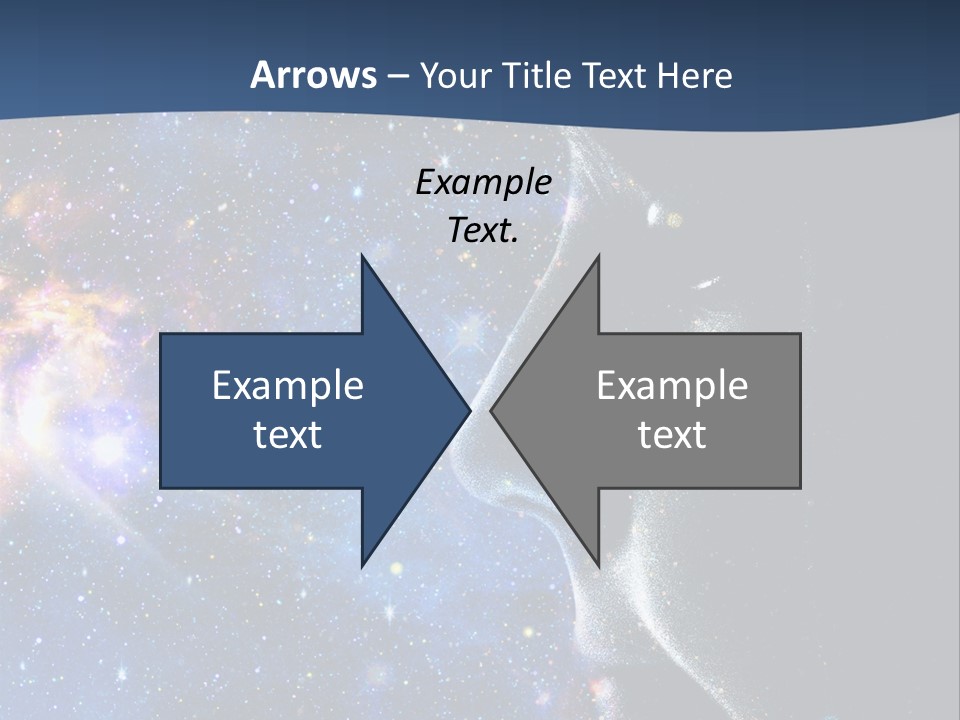 A Woman's Profile With Stars In The Background PowerPoint Template