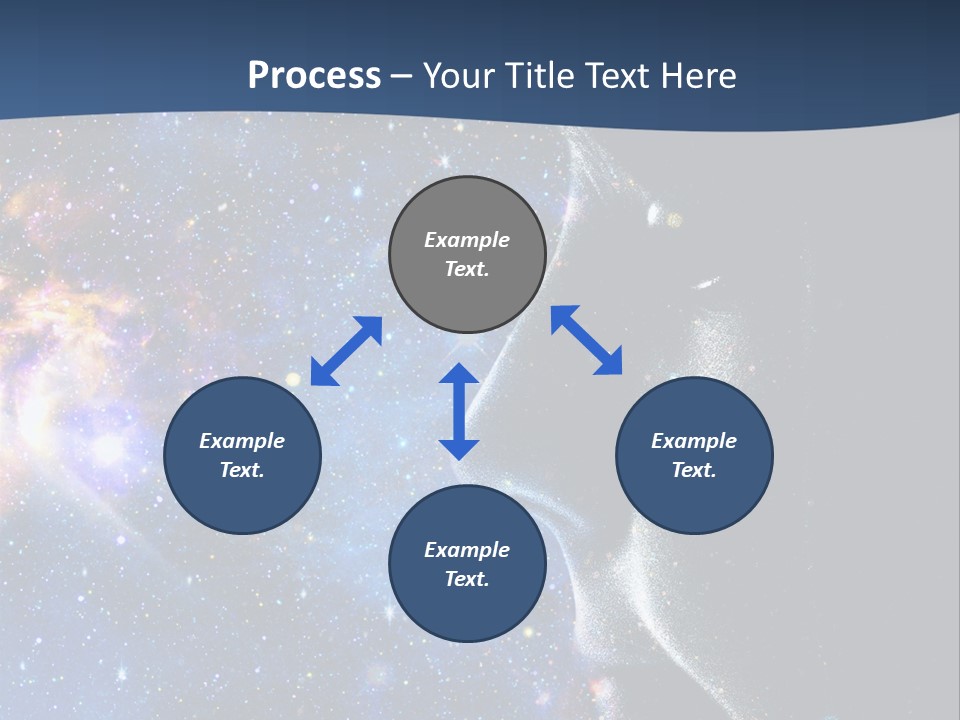 A Woman's Profile With Stars In The Background PowerPoint Template