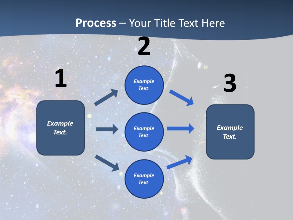 A Woman's Profile With Stars In The Background PowerPoint Template