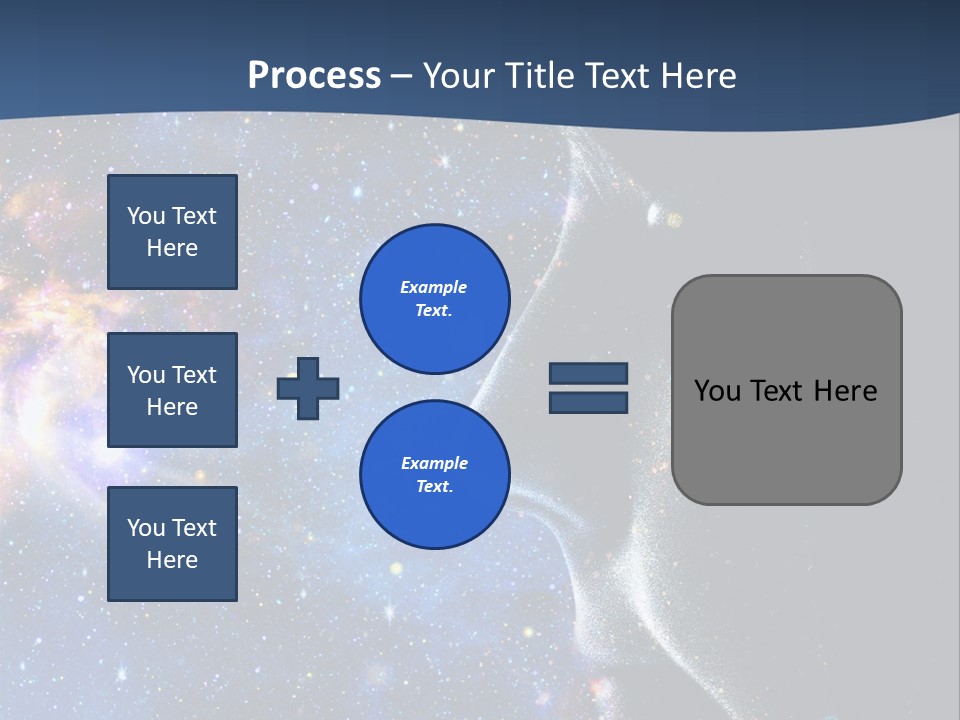 A Woman's Profile With Stars In The Background PowerPoint Template