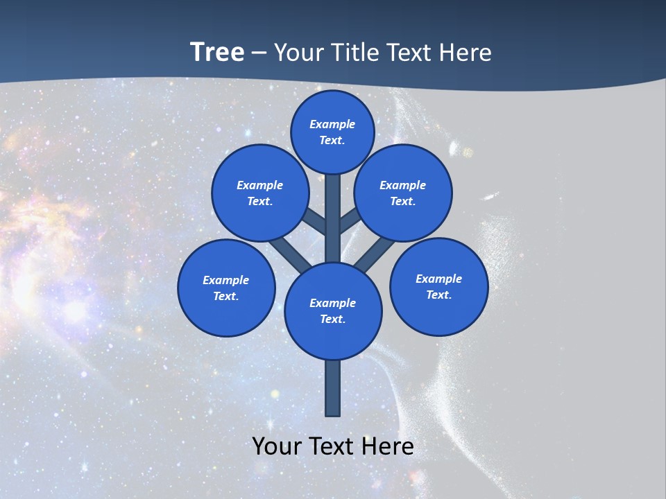 A Woman's Profile With Stars In The Background PowerPoint Template