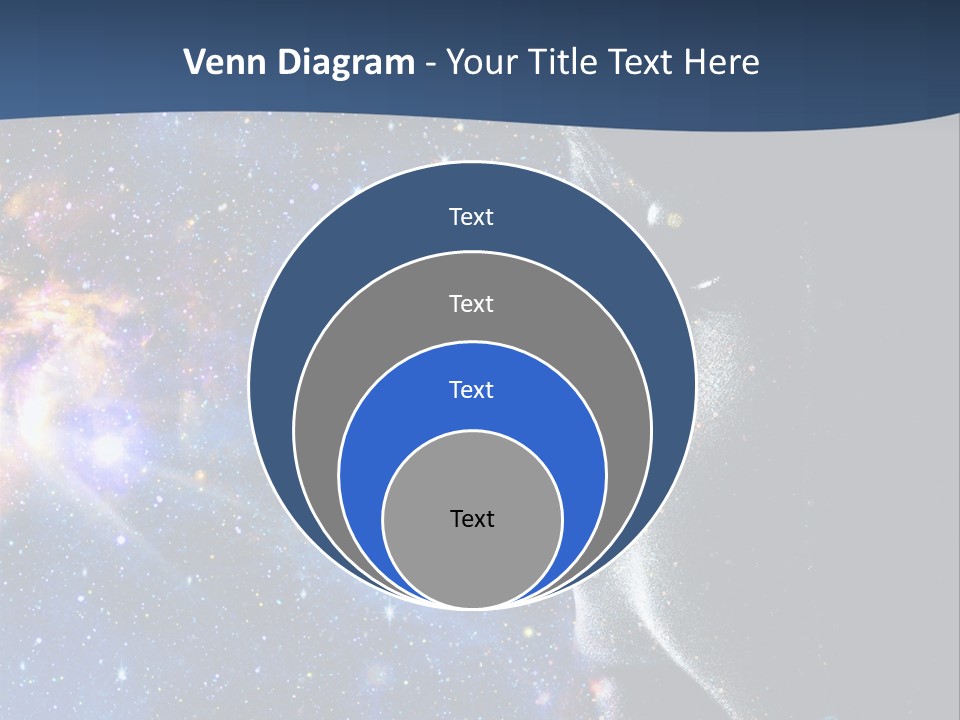 A Woman's Profile With Stars In The Background PowerPoint Template