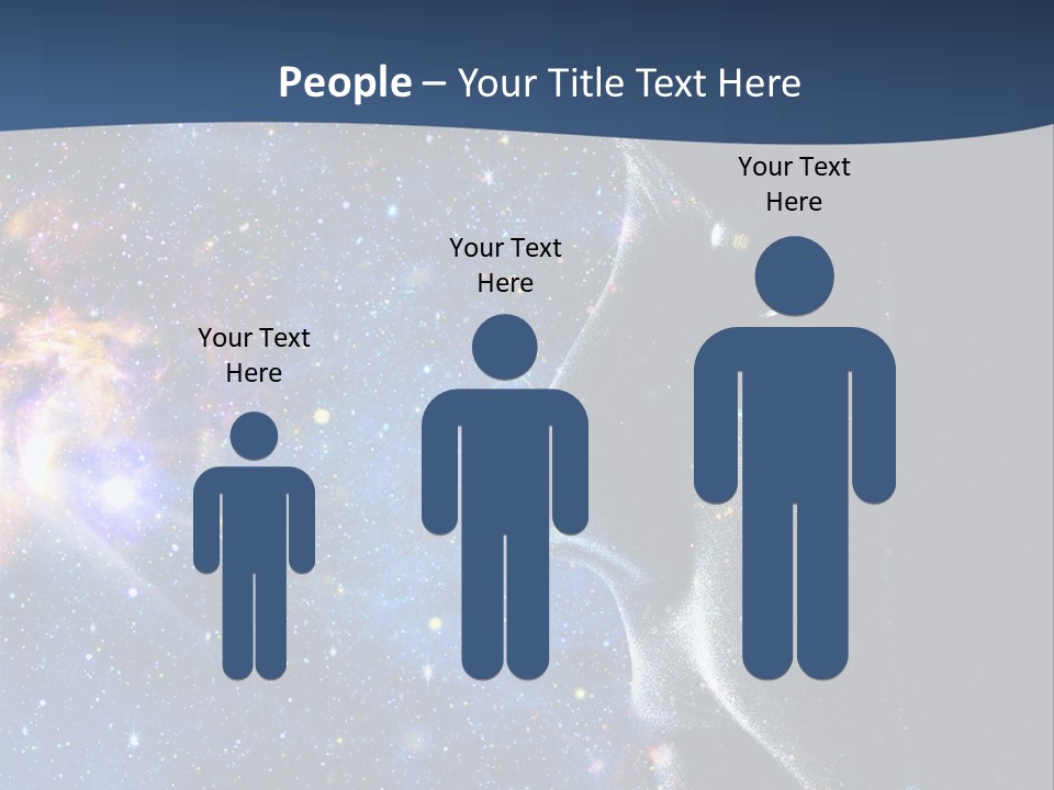 A Woman's Profile With Stars In The Background PowerPoint Template