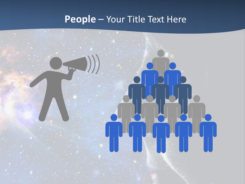 A Woman's Profile With Stars In The Background PowerPoint Template