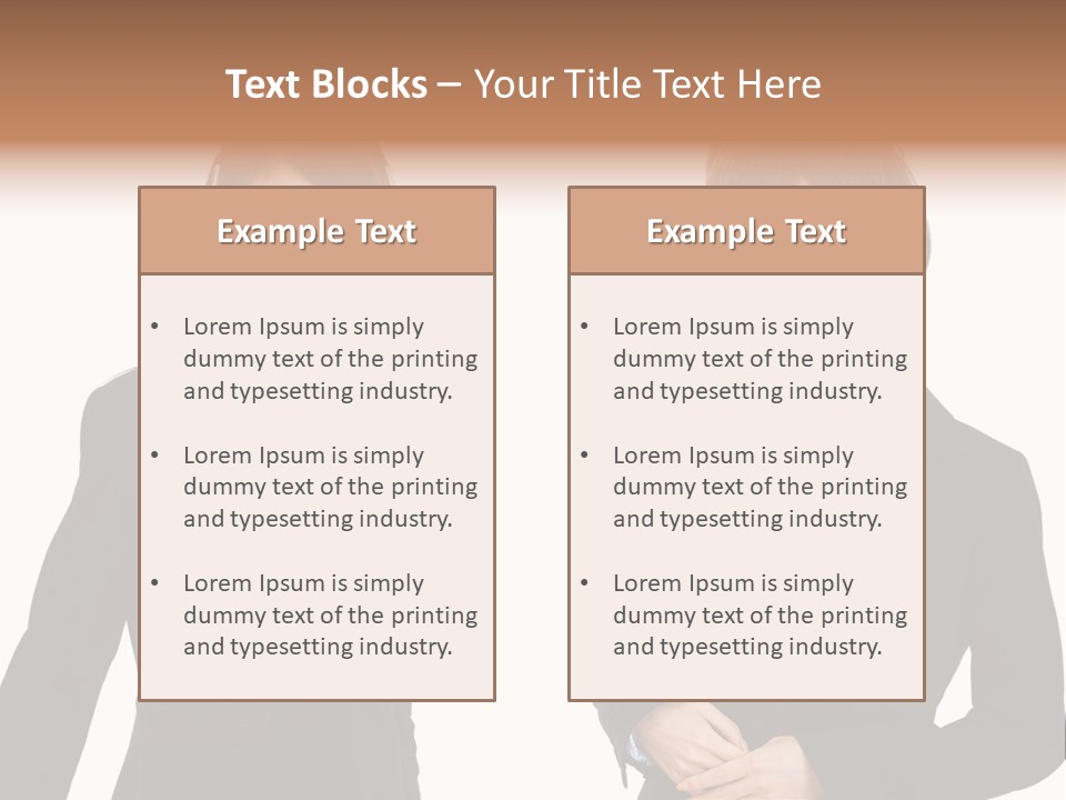 Korean Businesswoman Cute PowerPoint Template