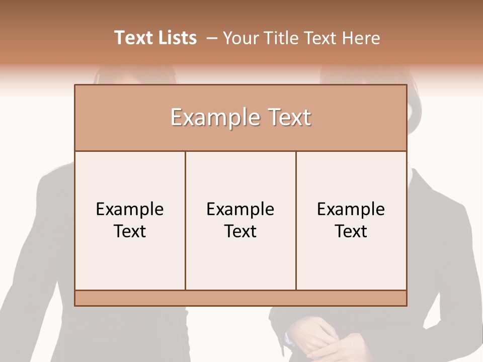 Korean Businesswoman Cute PowerPoint Template