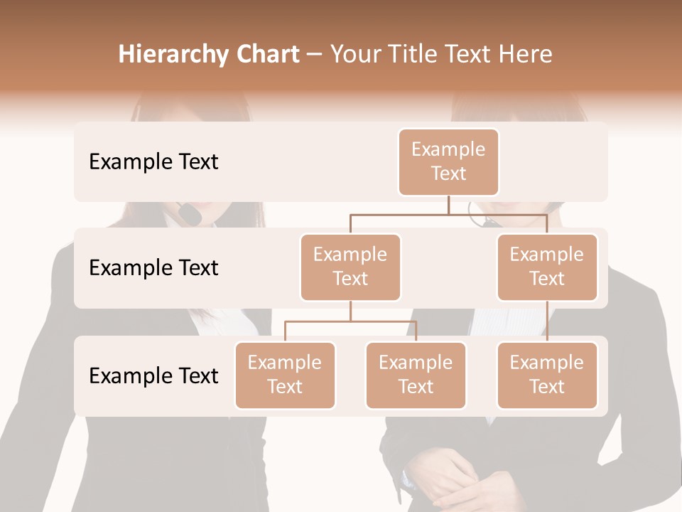 Korean Businesswoman Cute PowerPoint Template