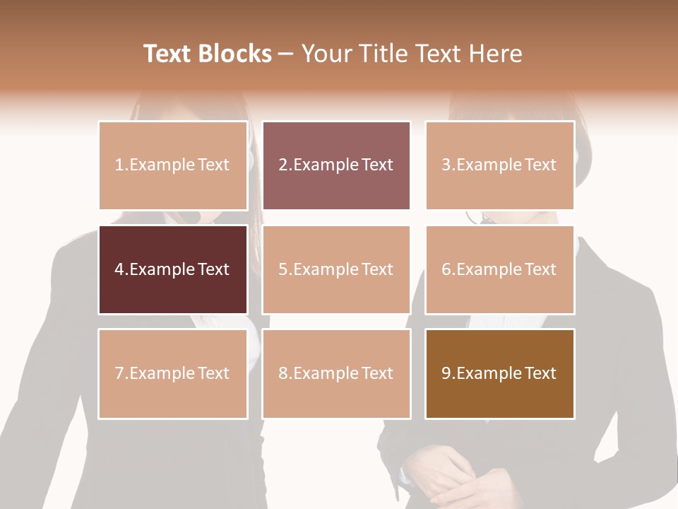 Korean Businesswoman Cute PowerPoint Template