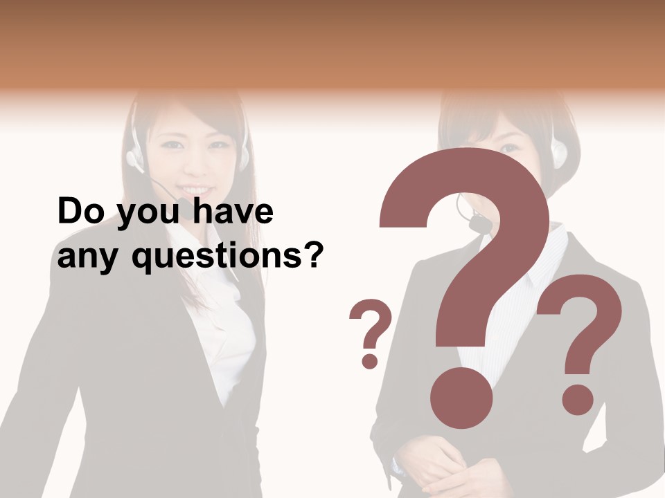 Korean Businesswoman Cute PowerPoint Template