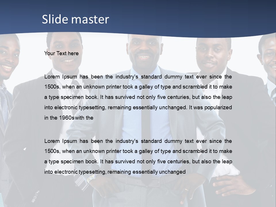 American Handsome Boss PowerPoint Template