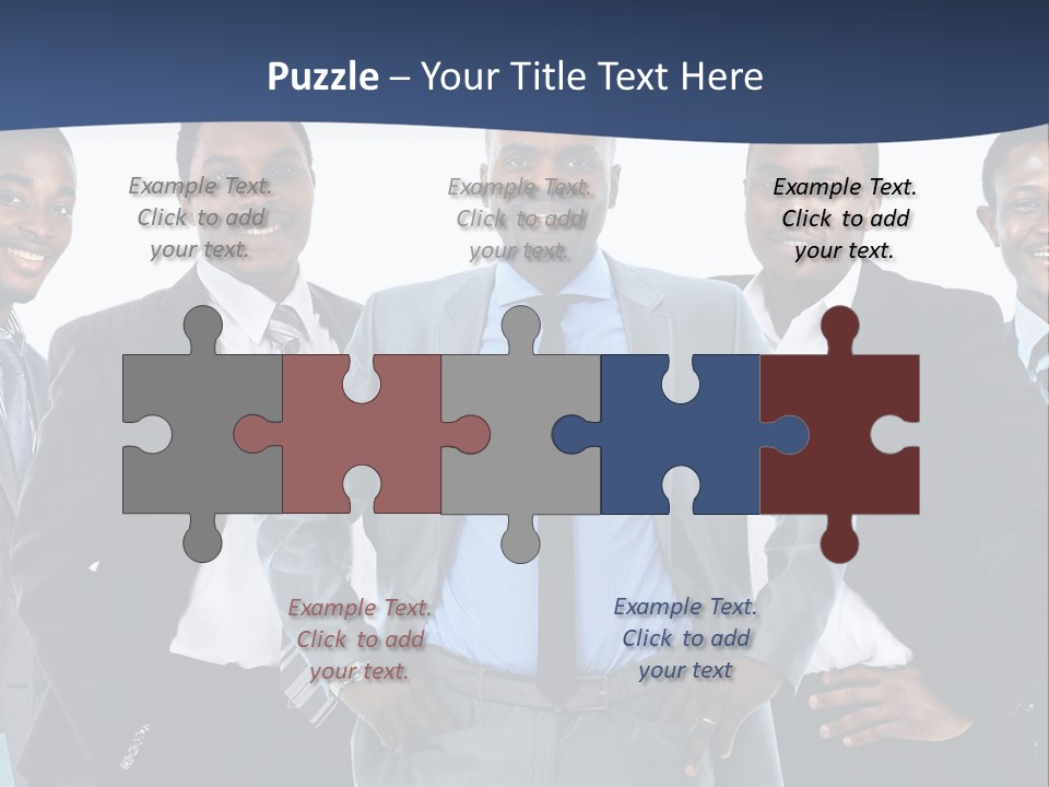 American Handsome Boss PowerPoint Template
