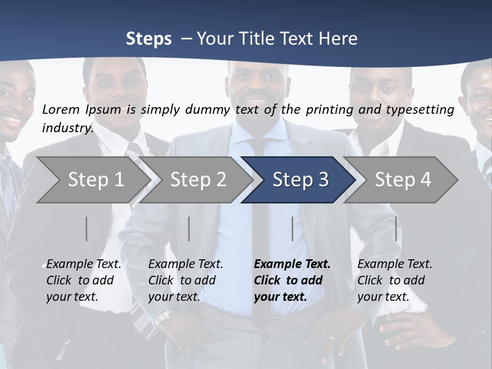 American Handsome Boss PowerPoint Template