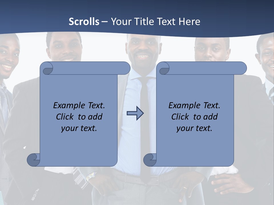 American Handsome Boss PowerPoint Template