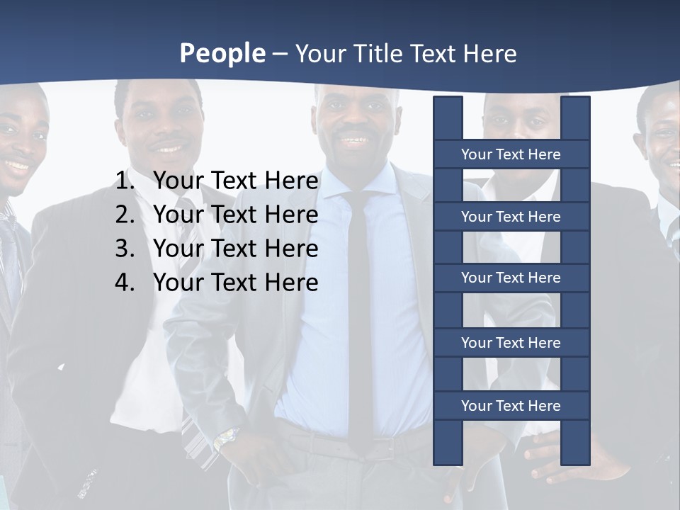 American Handsome Boss PowerPoint Template
