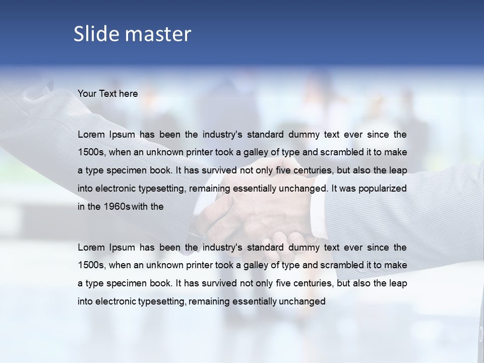 Deal Office Meeting PowerPoint Template