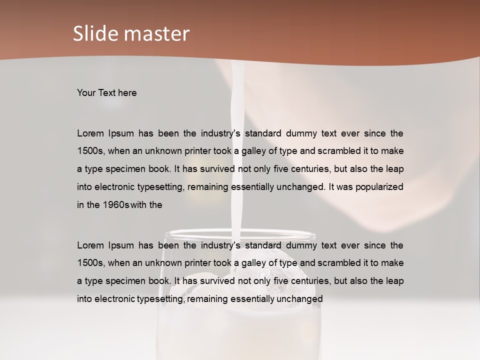 Pisco Sour Grape Schnaps Vertical PowerPoint Template