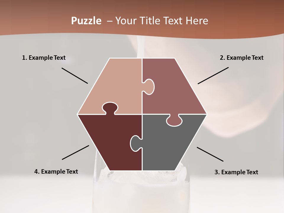 Pisco Sour Grape Schnaps Vertical PowerPoint Template