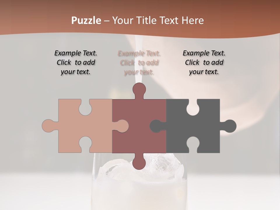 Pisco Sour Grape Schnaps Vertical PowerPoint Template