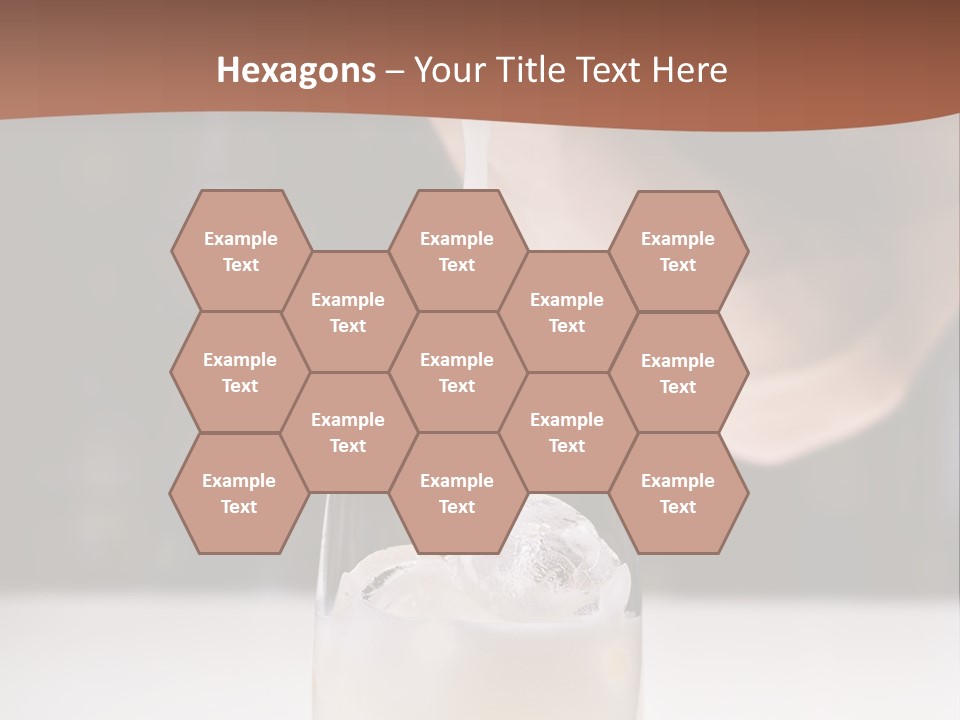 Pisco Sour Grape Schnaps Vertical PowerPoint Template