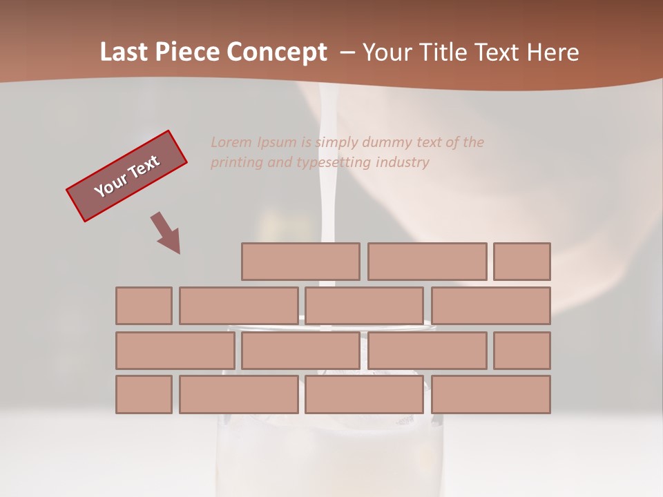 Pisco Sour Grape Schnaps Vertical PowerPoint Template