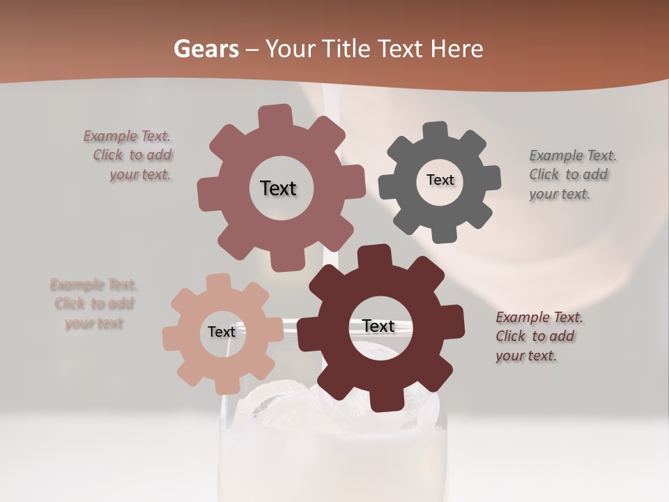 Pisco Sour Grape Schnaps Vertical PowerPoint Template