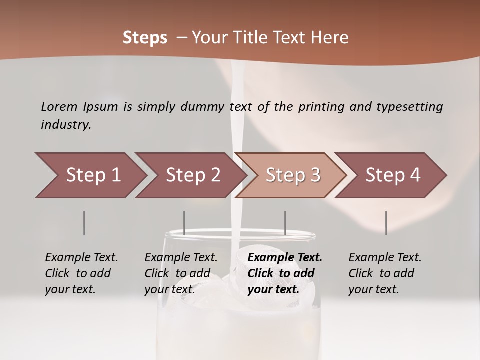 Pisco Sour Grape Schnaps Vertical PowerPoint Template