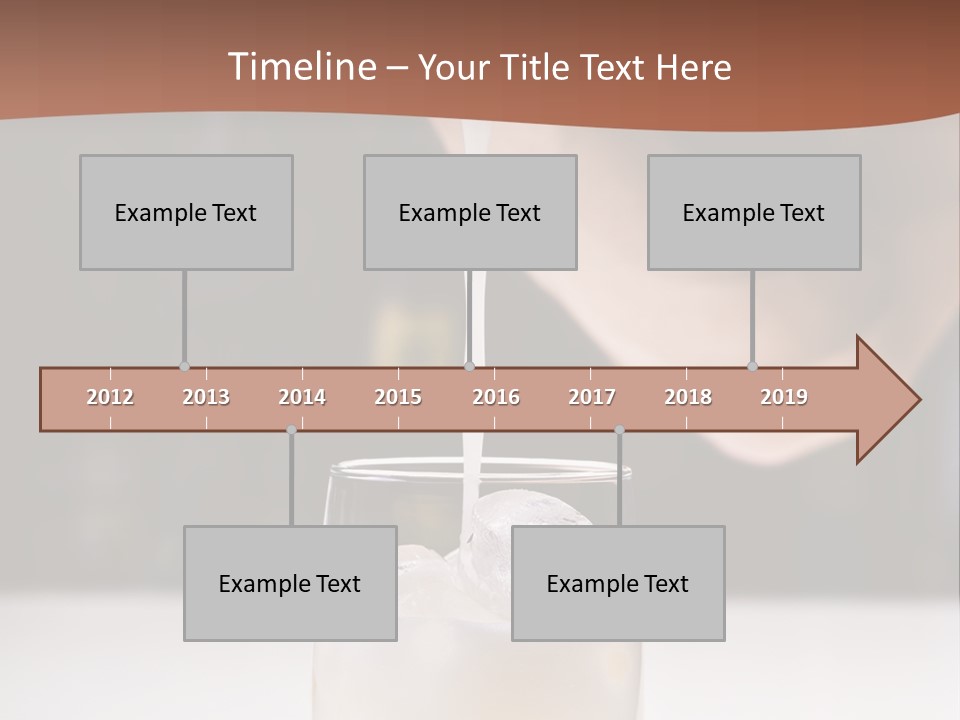 Pisco Sour Grape Schnaps Vertical PowerPoint Template