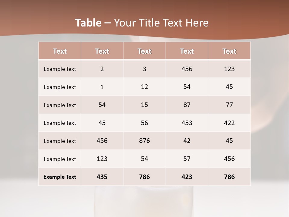 Pisco Sour Grape Schnaps Vertical PowerPoint Template