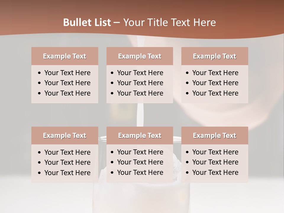 Pisco Sour Grape Schnaps Vertical PowerPoint Template