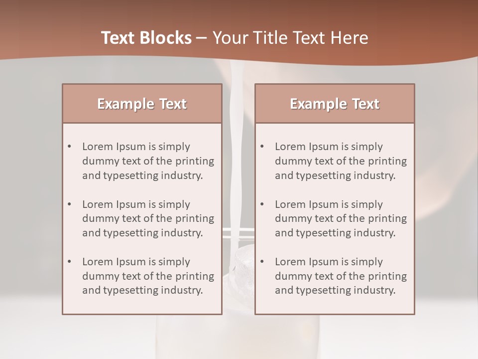 Pisco Sour Grape Schnaps Vertical PowerPoint Template