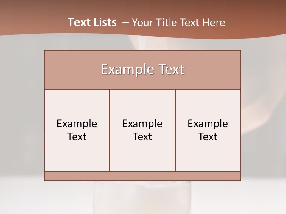 Pisco Sour Grape Schnaps Vertical PowerPoint Template
