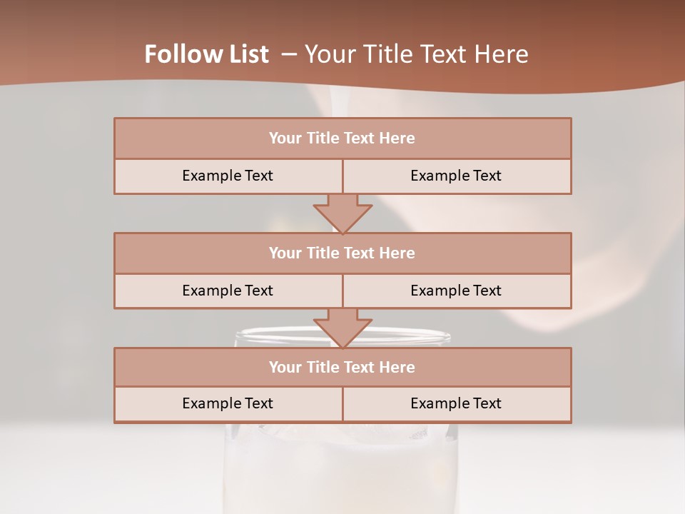 Pisco Sour Grape Schnaps Vertical PowerPoint Template