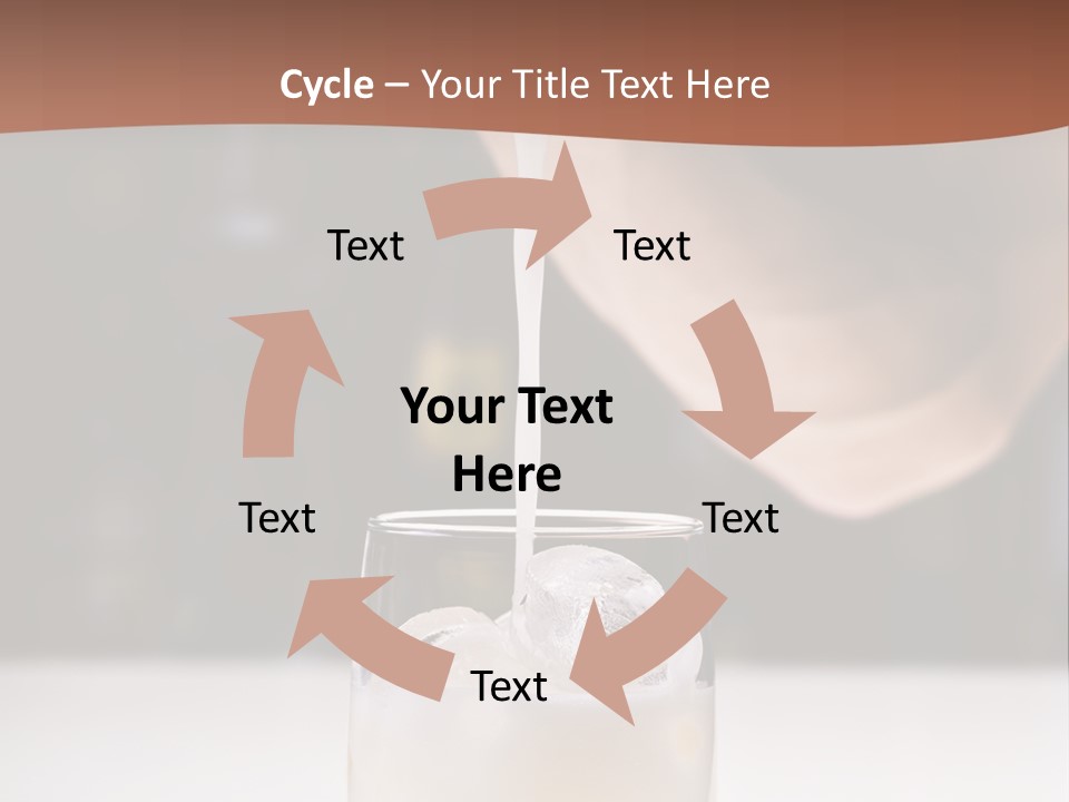 Pisco Sour Grape Schnaps Vertical PowerPoint Template