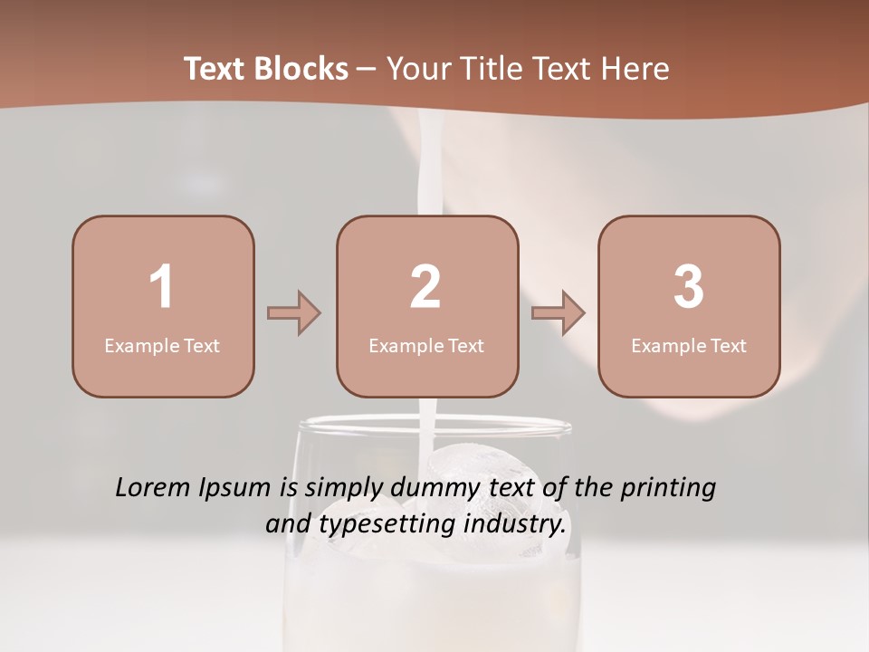 Pisco Sour Grape Schnaps Vertical PowerPoint Template