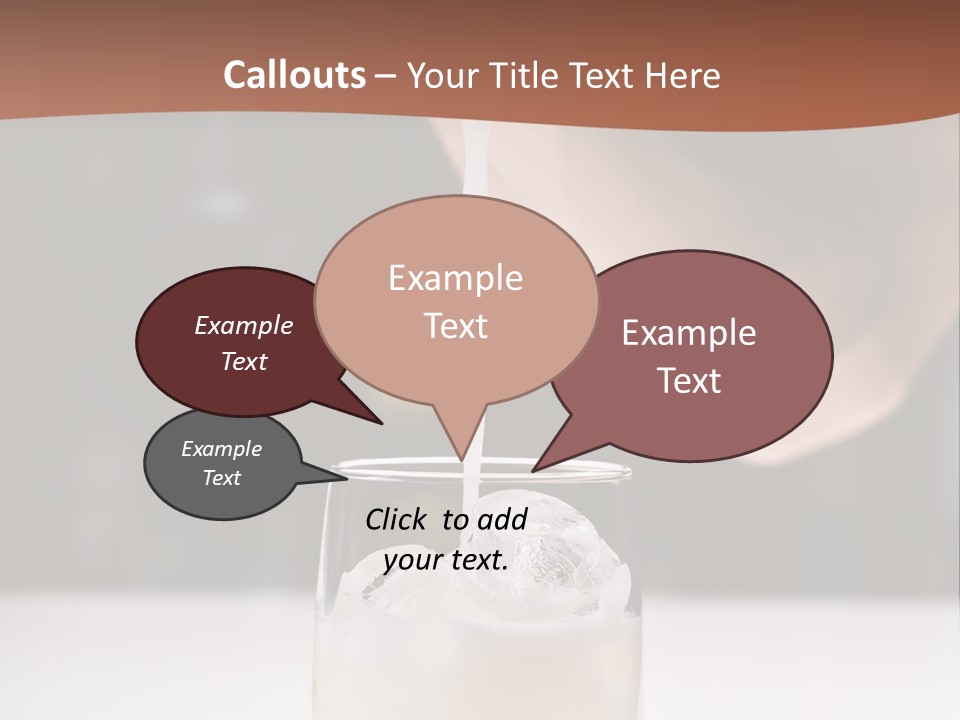 Pisco Sour Grape Schnaps Vertical PowerPoint Template