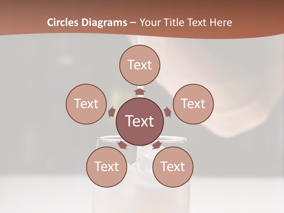 Pisco Sour Grape Schnaps Vertical PowerPoint Template