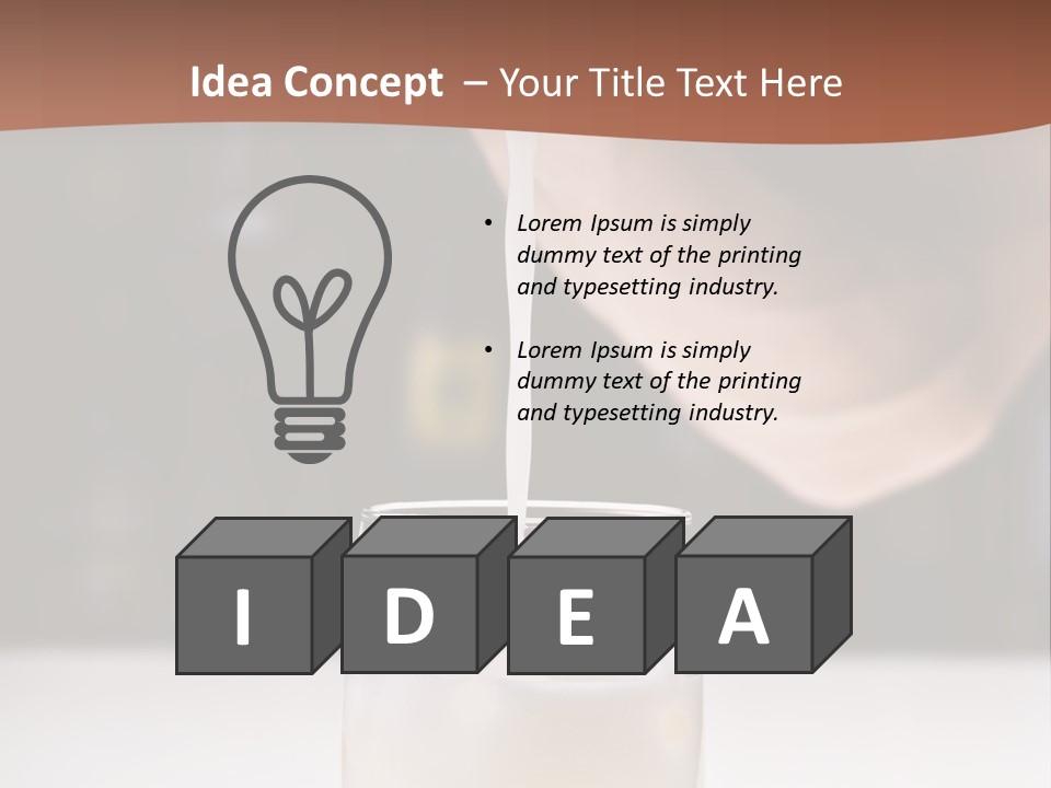 Pisco Sour Grape Schnaps Vertical PowerPoint Template