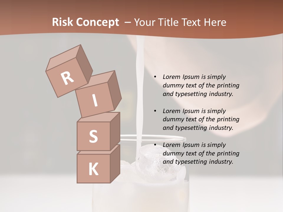 Pisco Sour Grape Schnaps Vertical PowerPoint Template