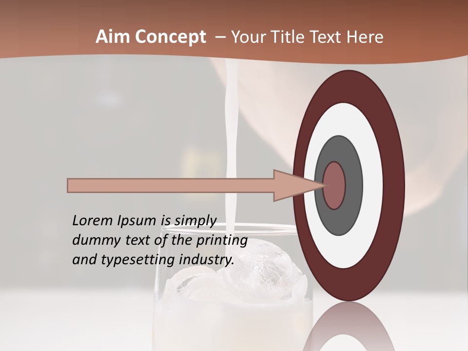 Pisco Sour Grape Schnaps Vertical PowerPoint Template