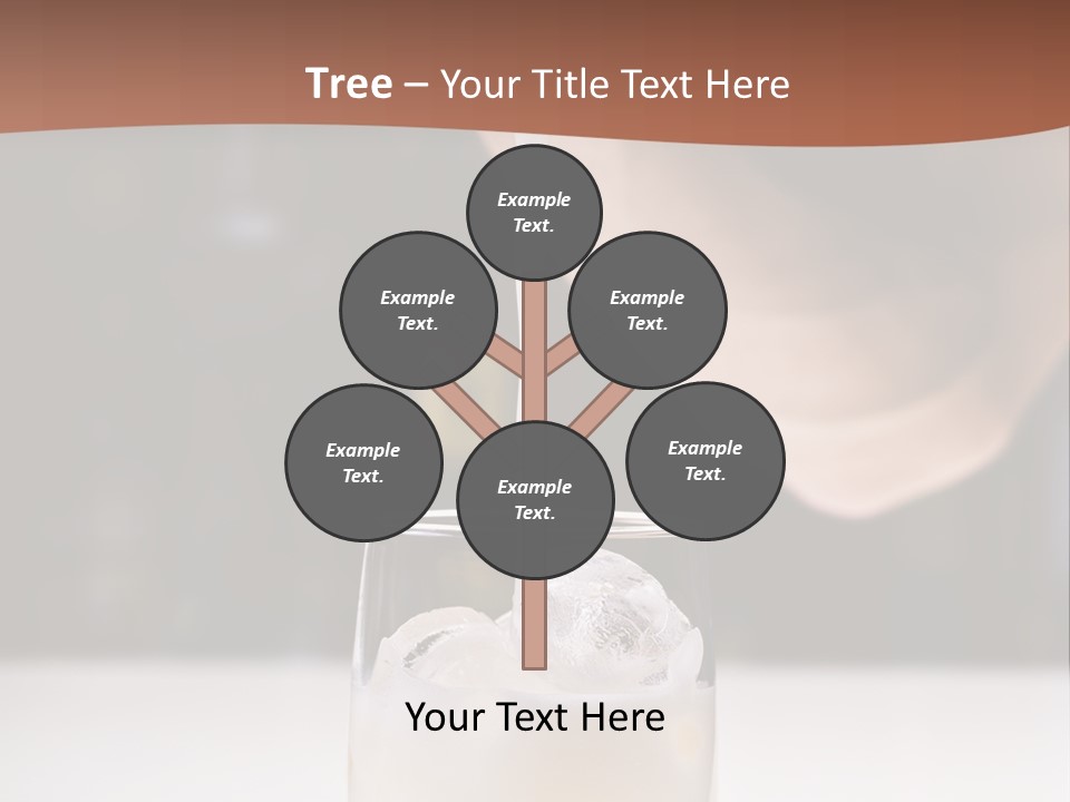 Pisco Sour Grape Schnaps Vertical PowerPoint Template