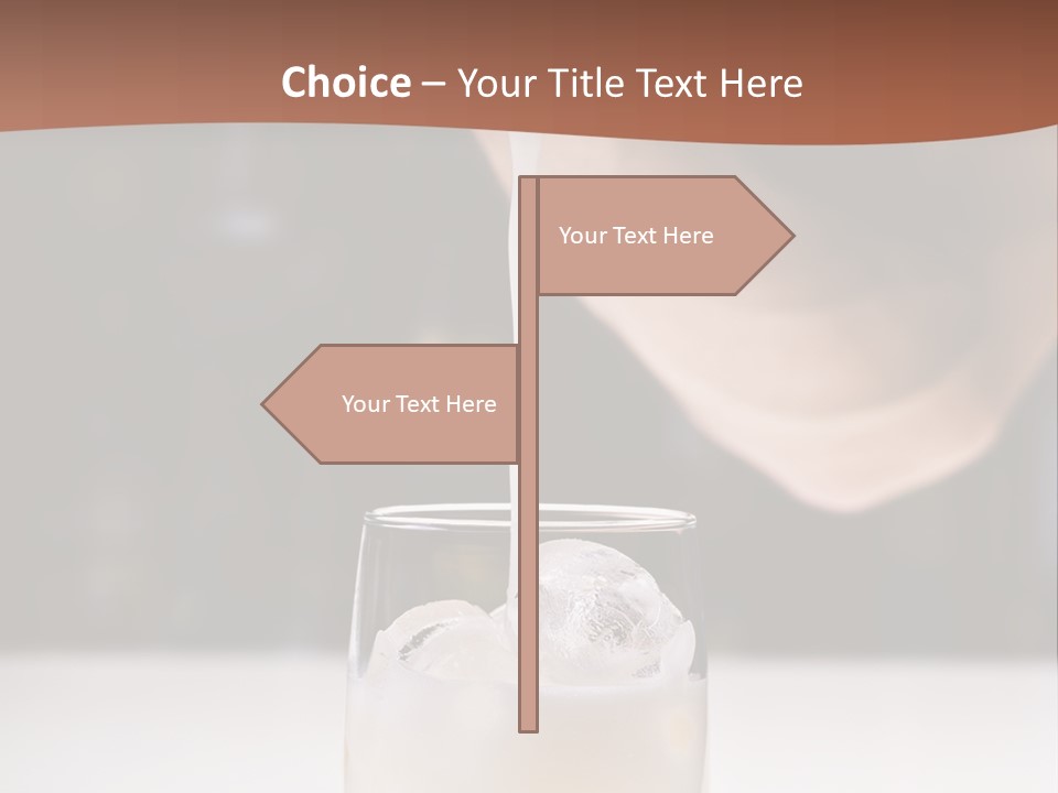 Pisco Sour Grape Schnaps Vertical PowerPoint Template