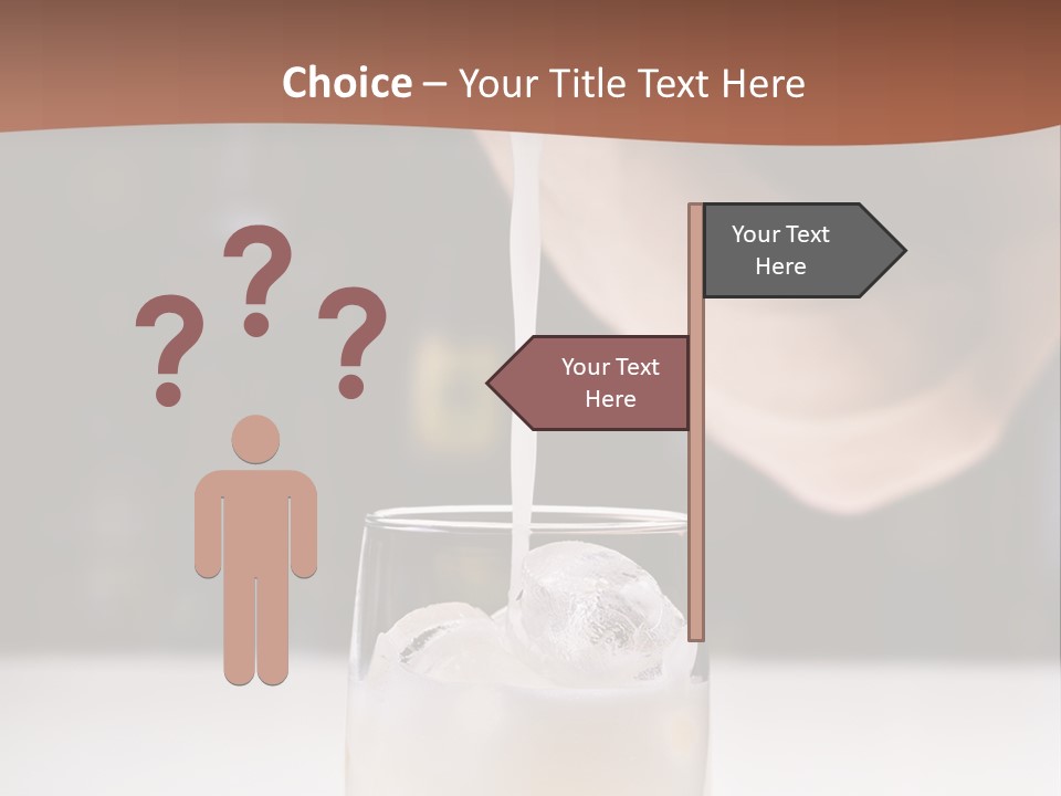 Pisco Sour Grape Schnaps Vertical PowerPoint Template